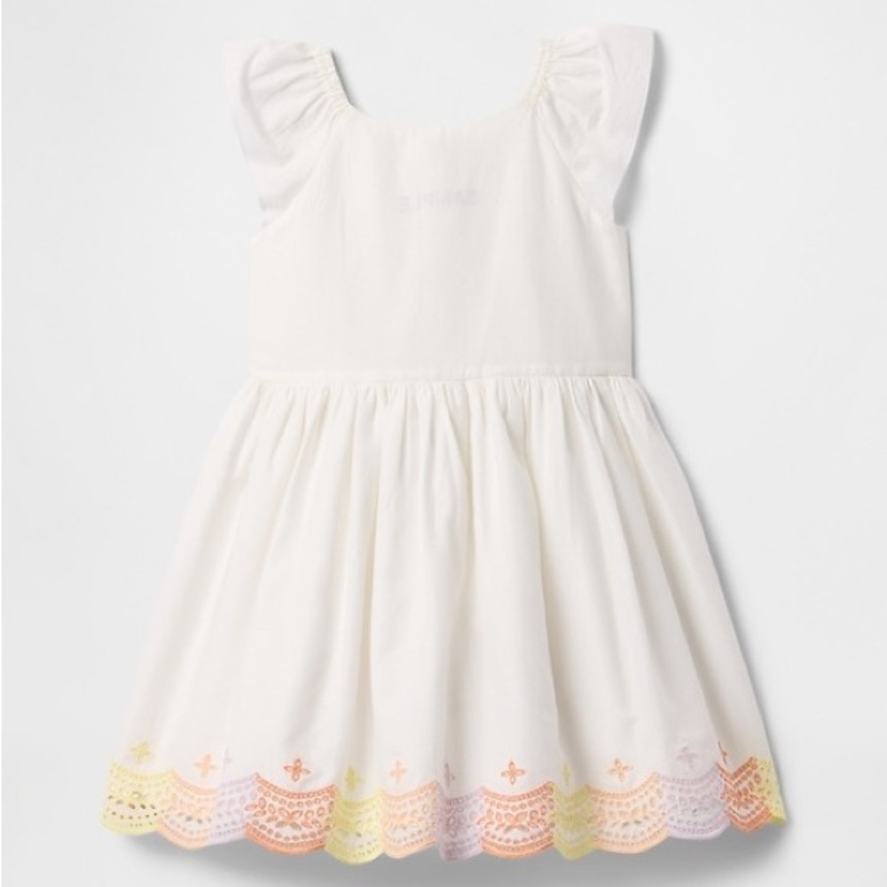 babyGap Eyelet Flutter Sleeve Dress